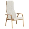 Swedese Lamino easy chair, sheepskin, off-white