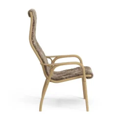 Swedese Lamino easy chair, sheepskin, Sahara