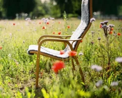 Swedese Lamino easy chair, sheepskin, Scandinavian grey
