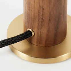 Tala Knuckle table lamp, walnut