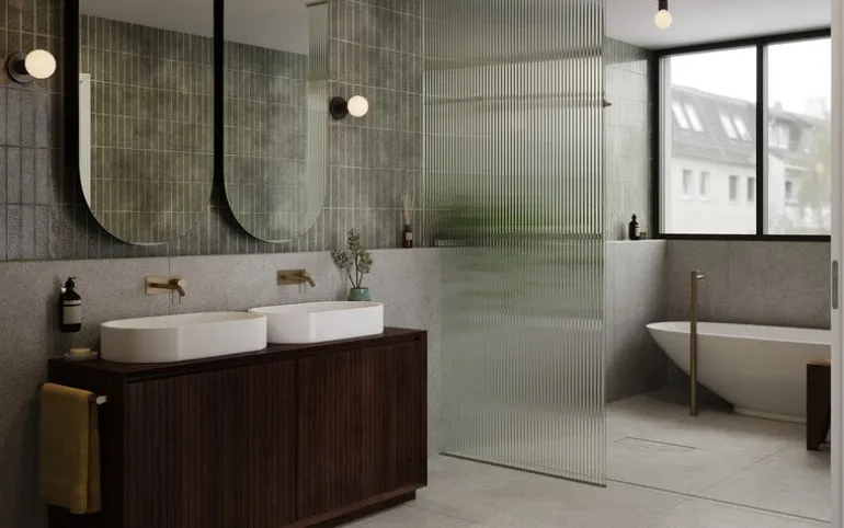 Tala Lochan wall lamp, graphite