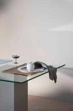 Tameko Rue placemat, 33 x 46 cm, set of 2, white