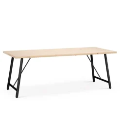 Tapio Anttila Collection Front Pine 195 table, pine - black oak