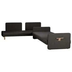 Tapio Anttila Collection ON2 Fabric sofa bed, dark grey Diamonds 007