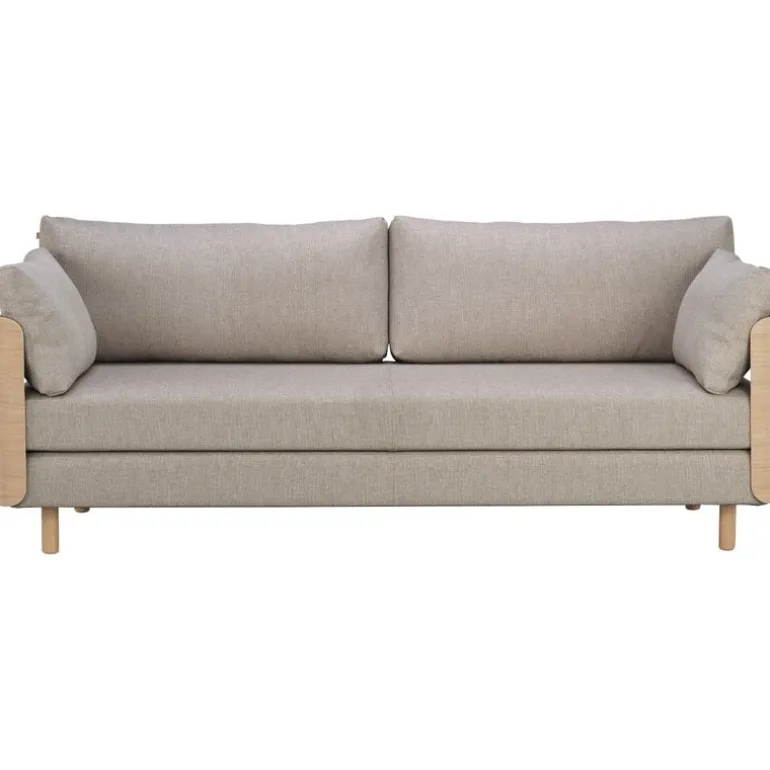 Tapio Anttila Collection ON2 Wood sofa bed, soap waxed oak - beige Diamonds 289