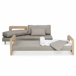 Tapio Anttila Collection ON2 Wood sofa bed, soap waxed oak - beige Diamonds 289