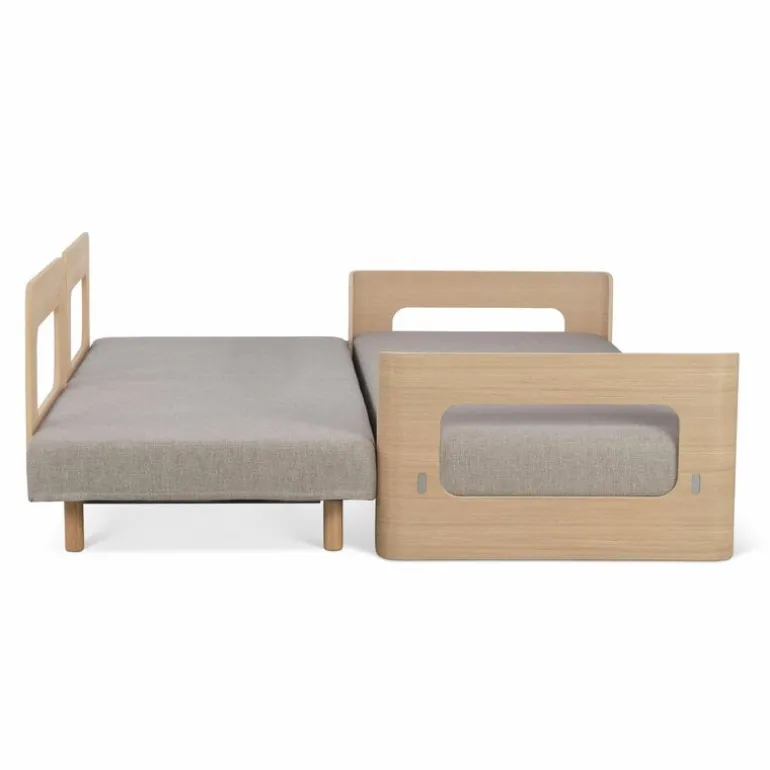 Tapio Anttila Collection ON2 Wood sofa bed, soap waxed oak - beige Diamonds 289