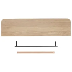 Tapio Anttila Collection Renki L shelf, oak - recycled leather