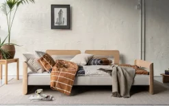 Tapio Anttila Collection ON2 Wood sofa bed, soap waxed oak - dark grey Diamonds 007