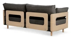 Tapio Anttila Collection ON2 Wood sofa bed, soap waxed oak - dark grey Diamonds 007