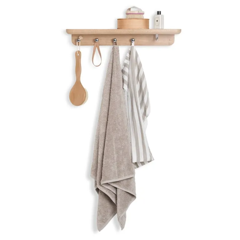Tapio Anttila Collection Renki coat rack, oak - recycled leather