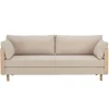 Tapio Anttila Collection ON2 Wood sofa bed, soap waxed oak - beige Hopper 51