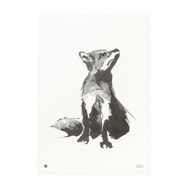 Teemu Järvi Illustrations Fox poster, 30 x 40 cm