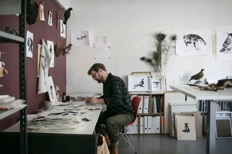 Teemu Järvi Illustrations Fox poster, 30 x 40 cm