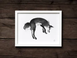 Teemu Järvi Illustrations Leaping fox poster, 40 x 30 cm