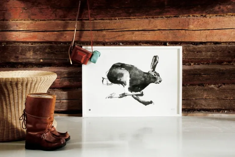 Teemu Järvi Illustrations Hare poster, 40 x 30 cm