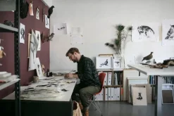 Teemu Järvi Illustrations Siberian Jay poster, 30 x 40 cm