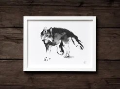 Teemu Järvi Illustrations Wolf poster, 70 x 50 cm