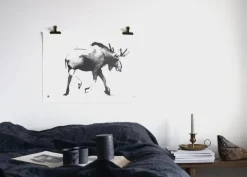 Teemu Järvi Illustrations Elk poster, 70 x 50 cm