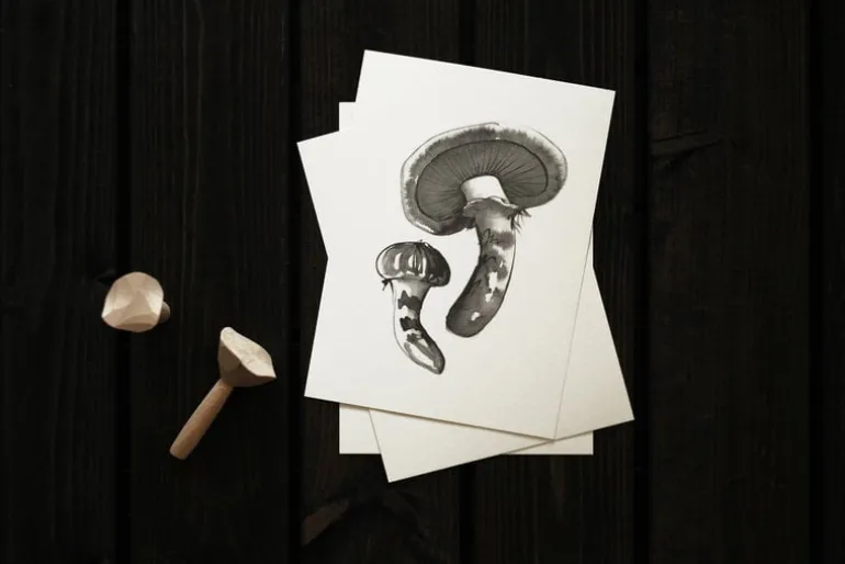 Teemu Järvi Illustrations Wild Mushroom mini poster set, 4 pcs