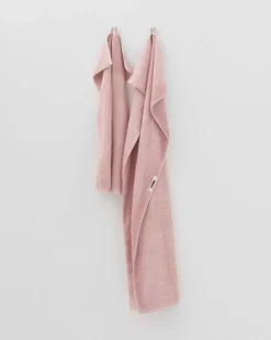 Tekla Bath sheet, shaded pink
