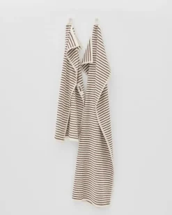 Tekla Bath towel, kodiak stripes