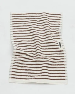 Tekla Guest towel, kodiak stripes