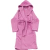 Tekla Hooded bathrobe, magenta