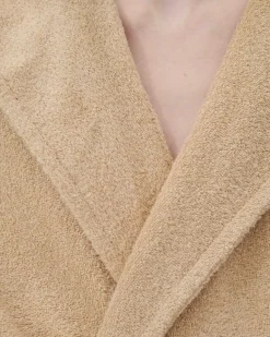 Tekla Hooded bathrobe, sienna