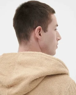 Tekla Hooded bathrobe, sienna