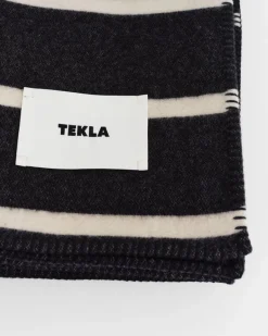 Tekla Lambswool blanket, 130 x 180 cm, starling stripes