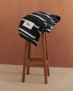 Tekla Lambswool blanket, 130 x 180 cm, starling stripes
