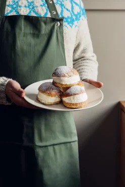 The Organic Company Apron with pocket, dark green