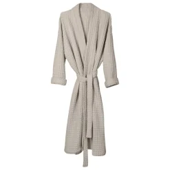 The Organic Company Big Waffle bathrobe, stone