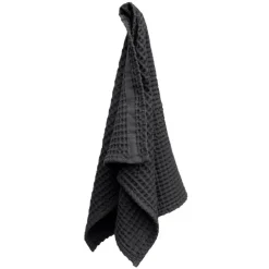 The Organic Company Big Waffle hand towel, dark grey