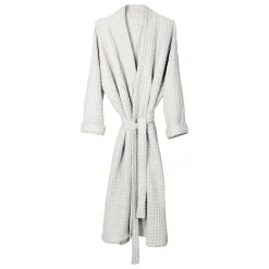 The Organic Company Big Waffle bathrobe, natural white