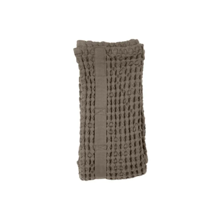 The Organic Company Big Waffle hand towel, clay