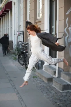 The Organic Company Big Waffle bathrobe, dark grey