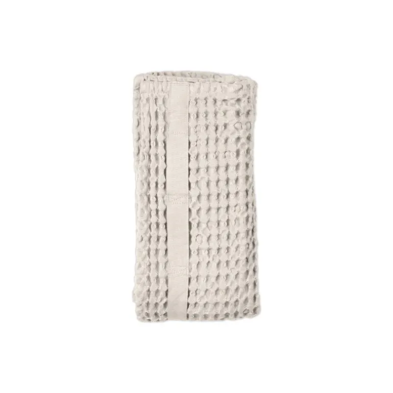 The Organic Company Big Waffle hand towel, stone