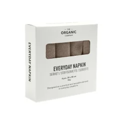 The Organic Company Everyday napkin, 4 pcs, clay