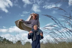 The Organic Company 6-layer soft blanket, stone