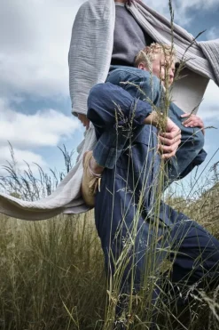 The Organic Company 6-layer soft blanket, stone