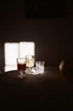 The Table Project Facet 02 stem glass, set of 2, clear