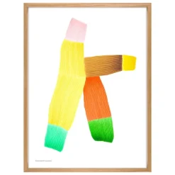 The Wrong Shop Drawing 2 poster with oak frame, 52.5 x 70.3 cm