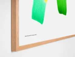 The Wrong Shop Drawing 2 poster with oak frame, 52.5 x 70.3 cm