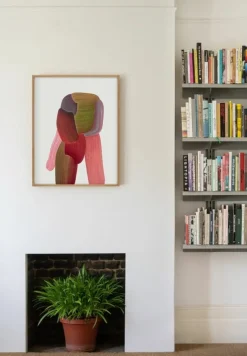 The Wrong Shop Drawing 18 poster with oak frame, 62.2 x 79.1 cm