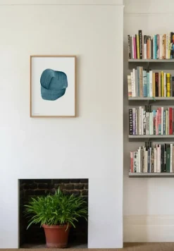 The Wrong Shop Drawing 3 poster with oak frame, 52.5 x 70.3 cm