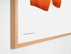 The Wrong Shop Drawing 1 poster with oak frame, 52.5 x 70.3 cm