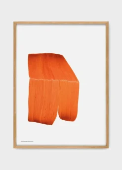 The Wrong Shop Drawing 1 poster with oak frame, 52.5 x 70.3 cm