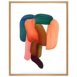 The Wrong Shop Drawing 14 poster with oak frame, 69.5 x 88.5 cm